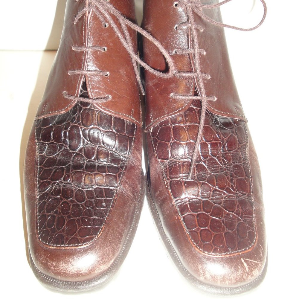 Talbots Brown Leather Booties
